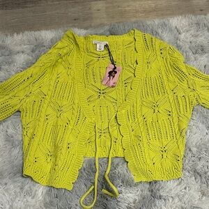 NWT sincerely Jules tie cardigan